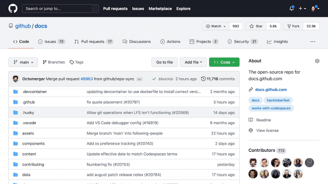 &ldquo;Github.dev can be accessed by pressing dot on any GitHub repo&rdquo;